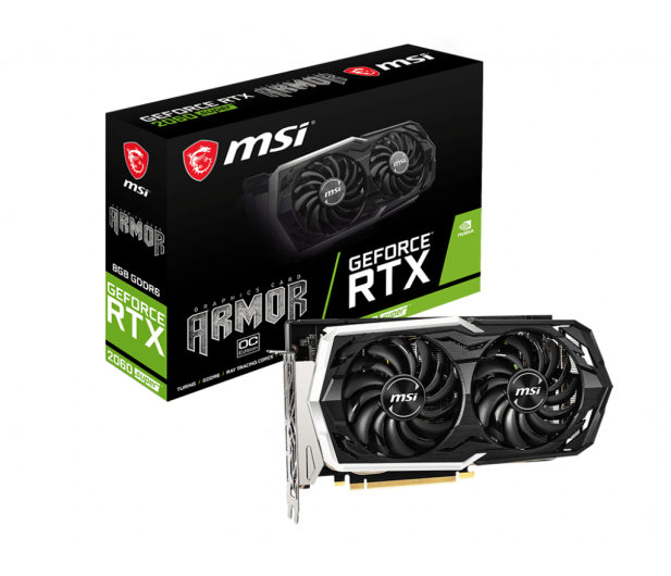 MSI GeForce RTX 2060 SUPER ARMOR OC 8G GDDR6 256BIT 3DP/HDMI - 504674 - zdjęcie 4